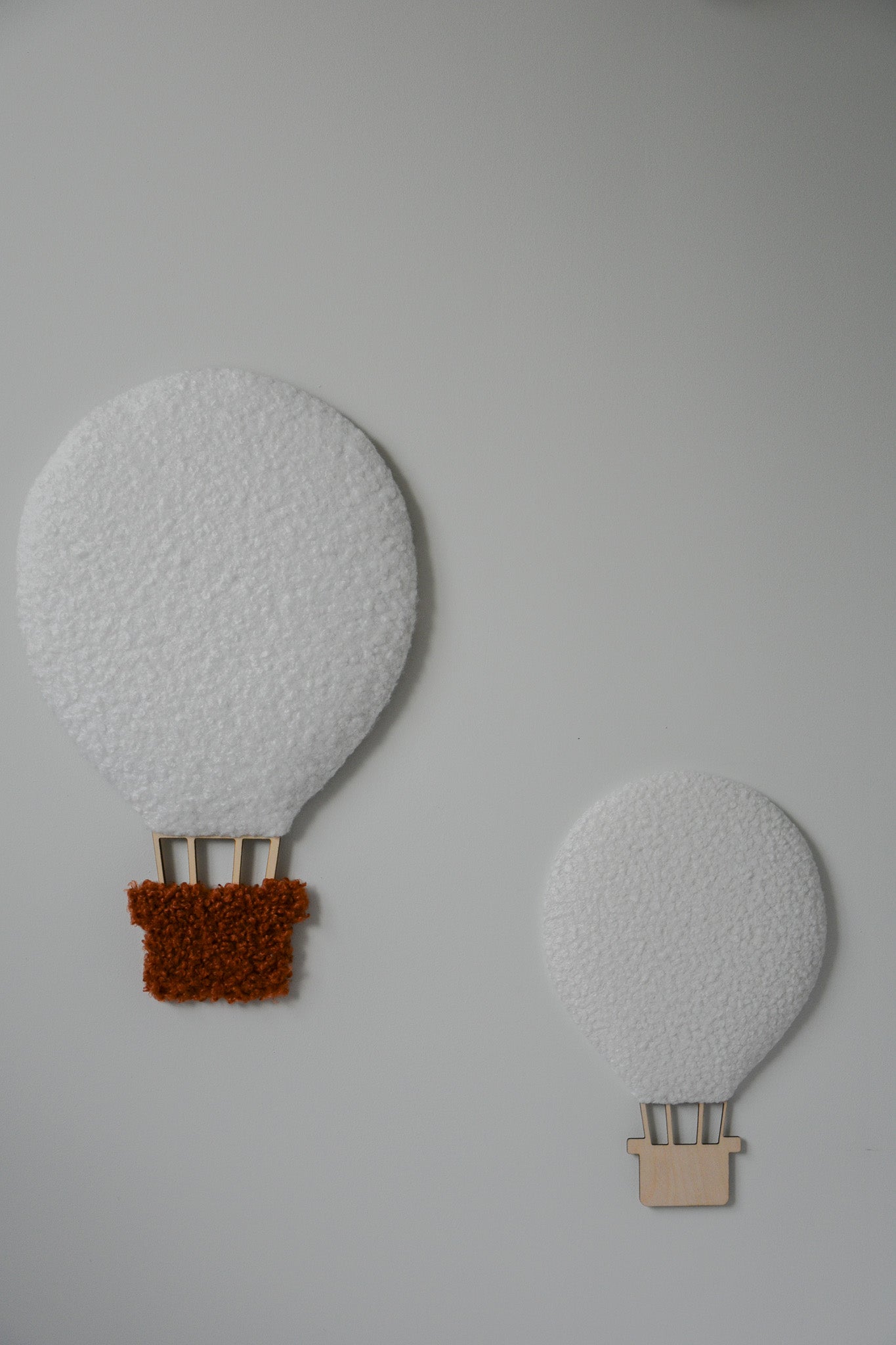 Boucle hot air balloon wall decor