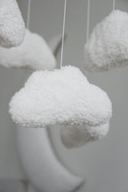 Teddy handmade clouds baby mobile - Minidreams Decor