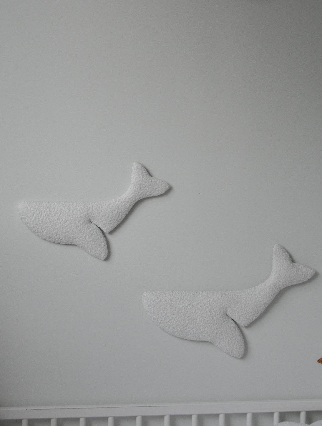 Boucle whale wall decor - Minidreams Decor