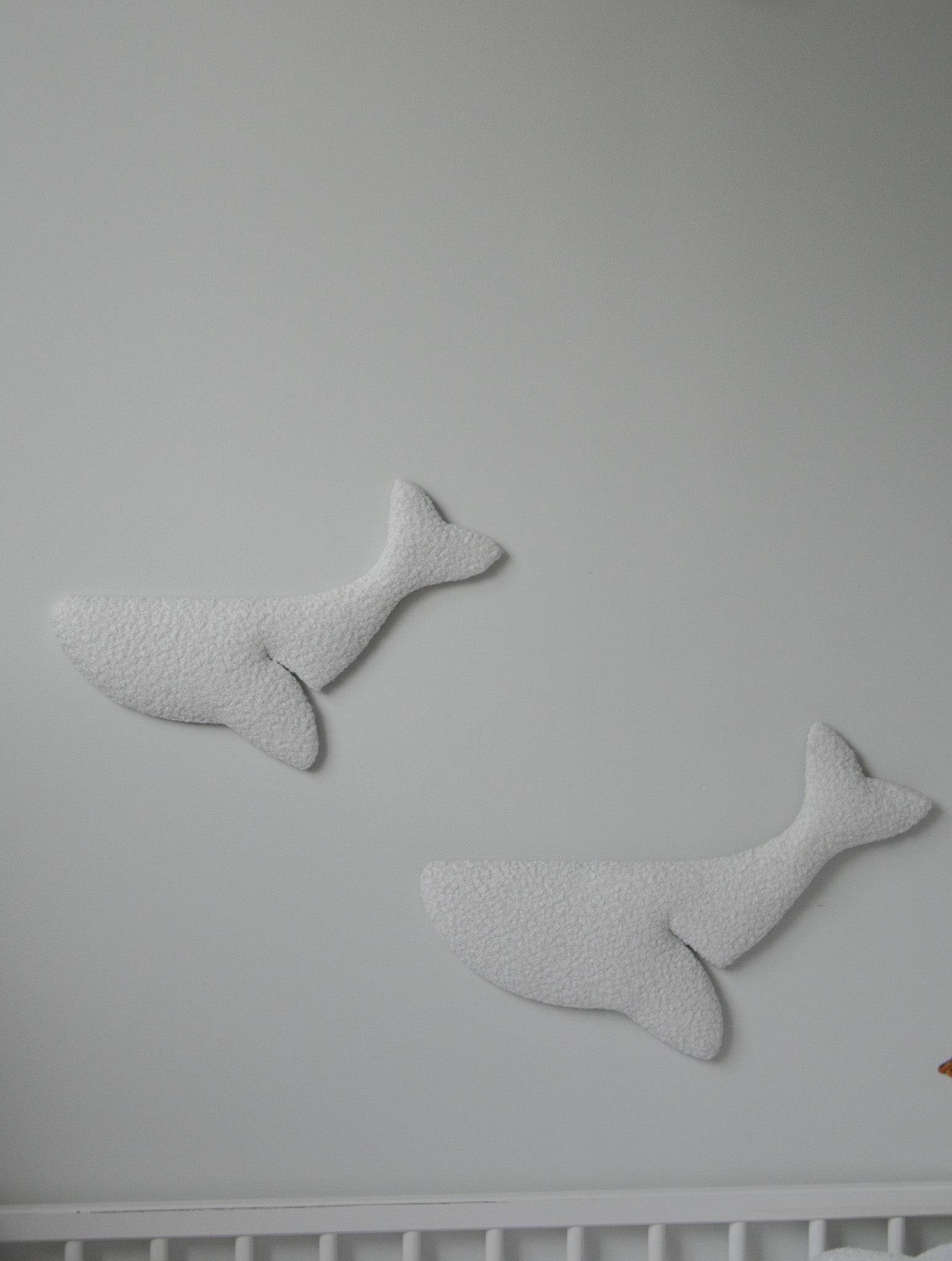 Boucle whale wall decor - Minidreams Decor