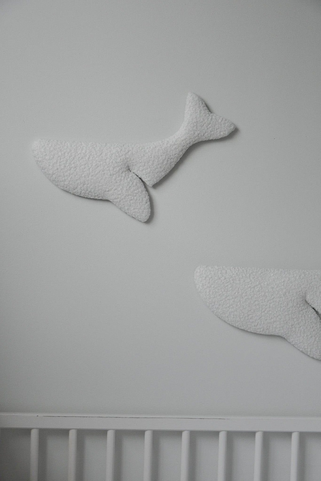 Boucle whale wall decor - Minidreams Decor