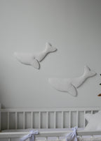 Boucle whale wall decor - Minidreams Decor