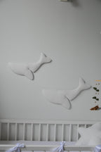 Boucle whale wall decor - Minidreams Decor