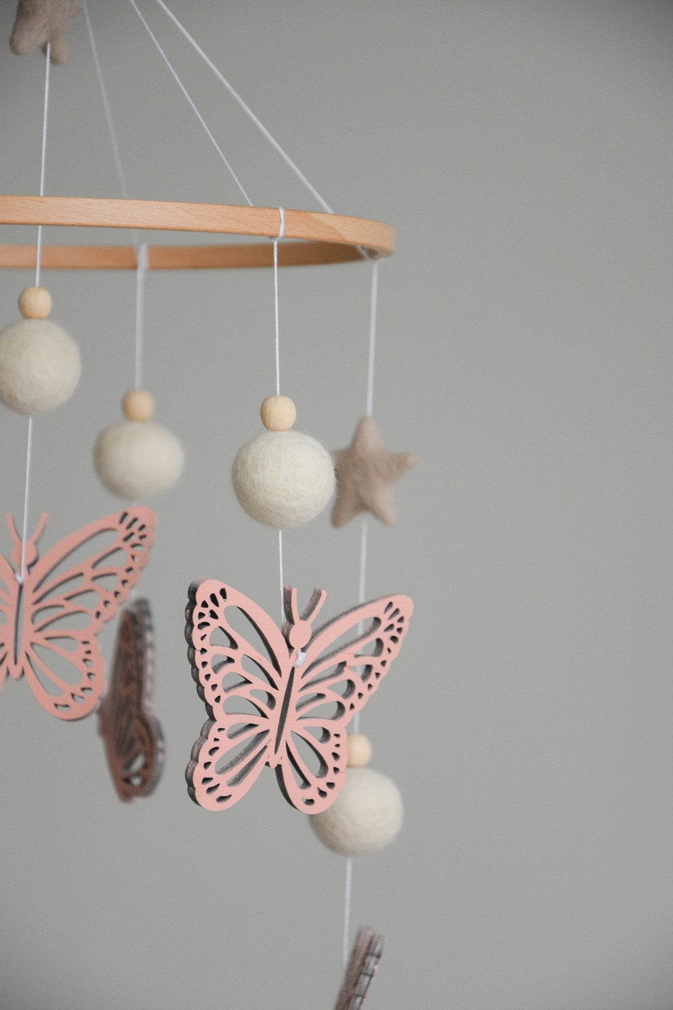 Butterfly nursery baby mobile - Minidreams Decor