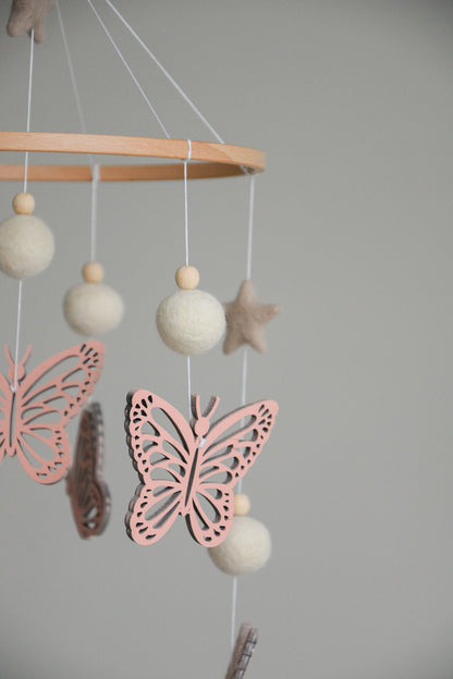 Butterfly nursery baby mobile