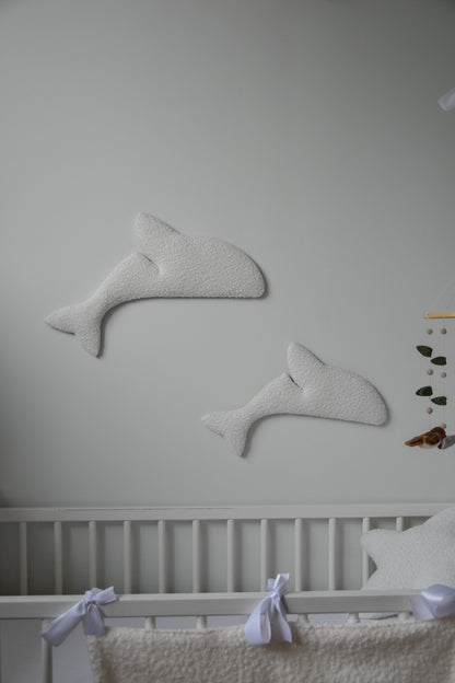 Boucle dolphin wall decor