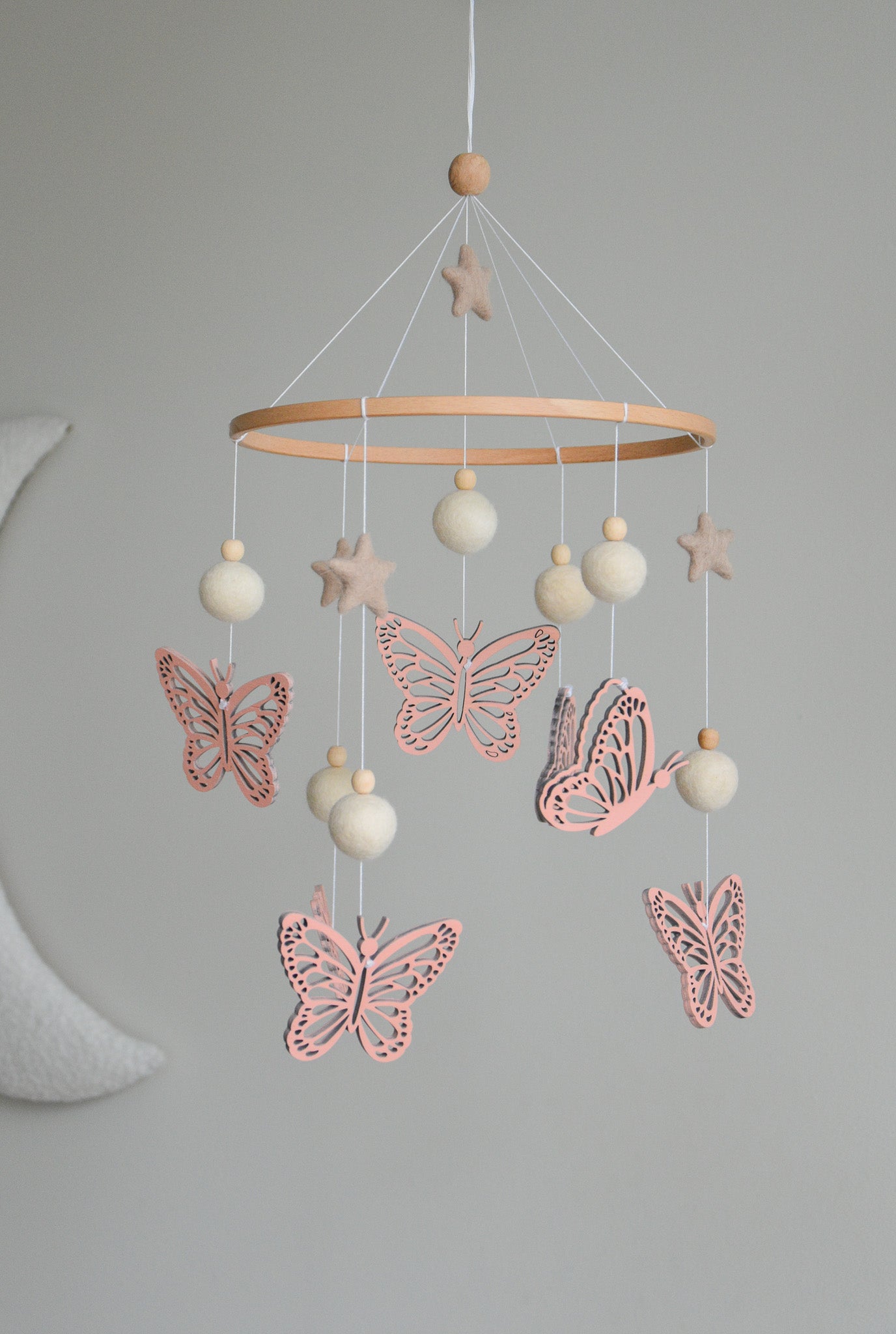 Butterfly nursery baby mobile