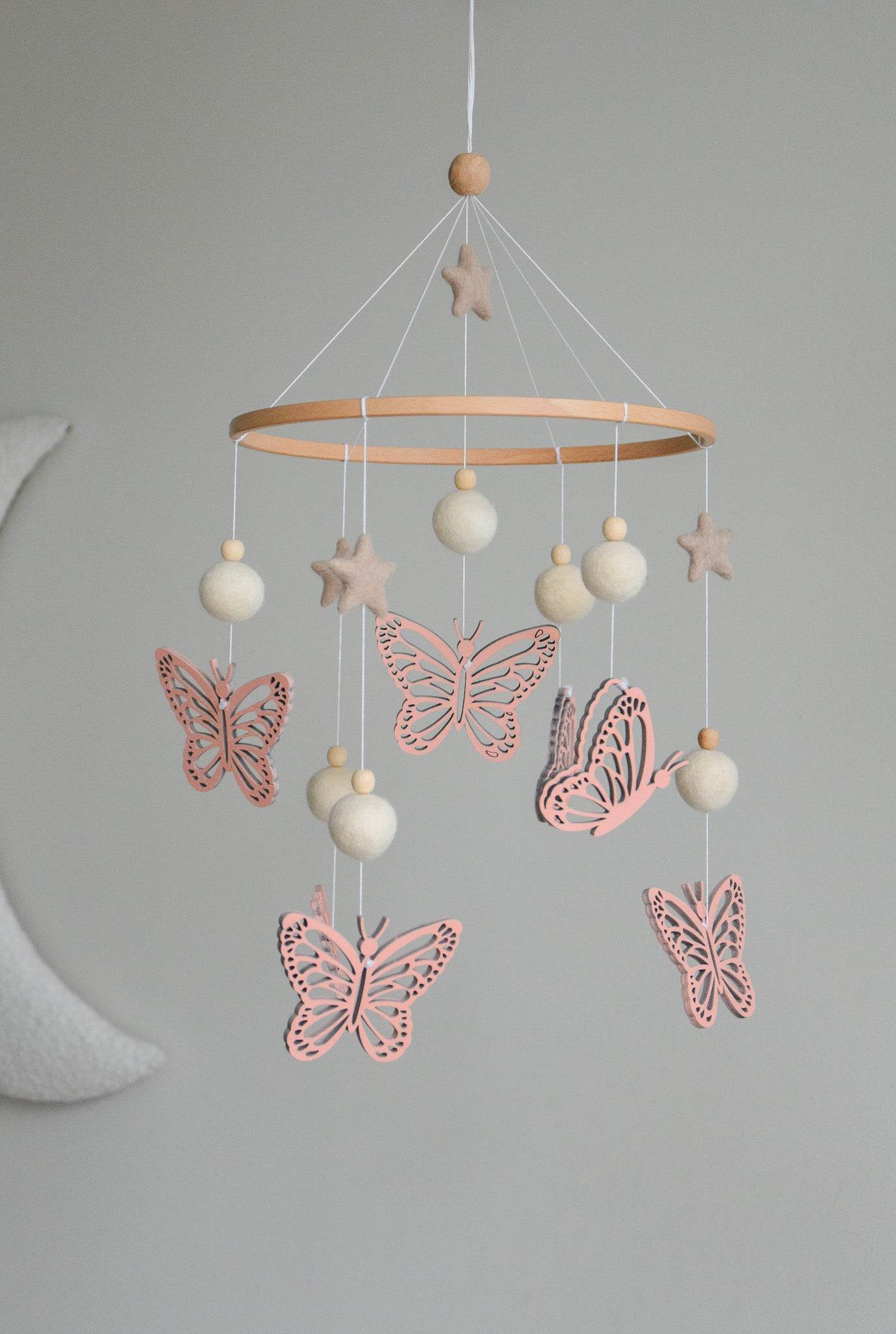 Butterfly nursery baby mobile - Minidreams Decor