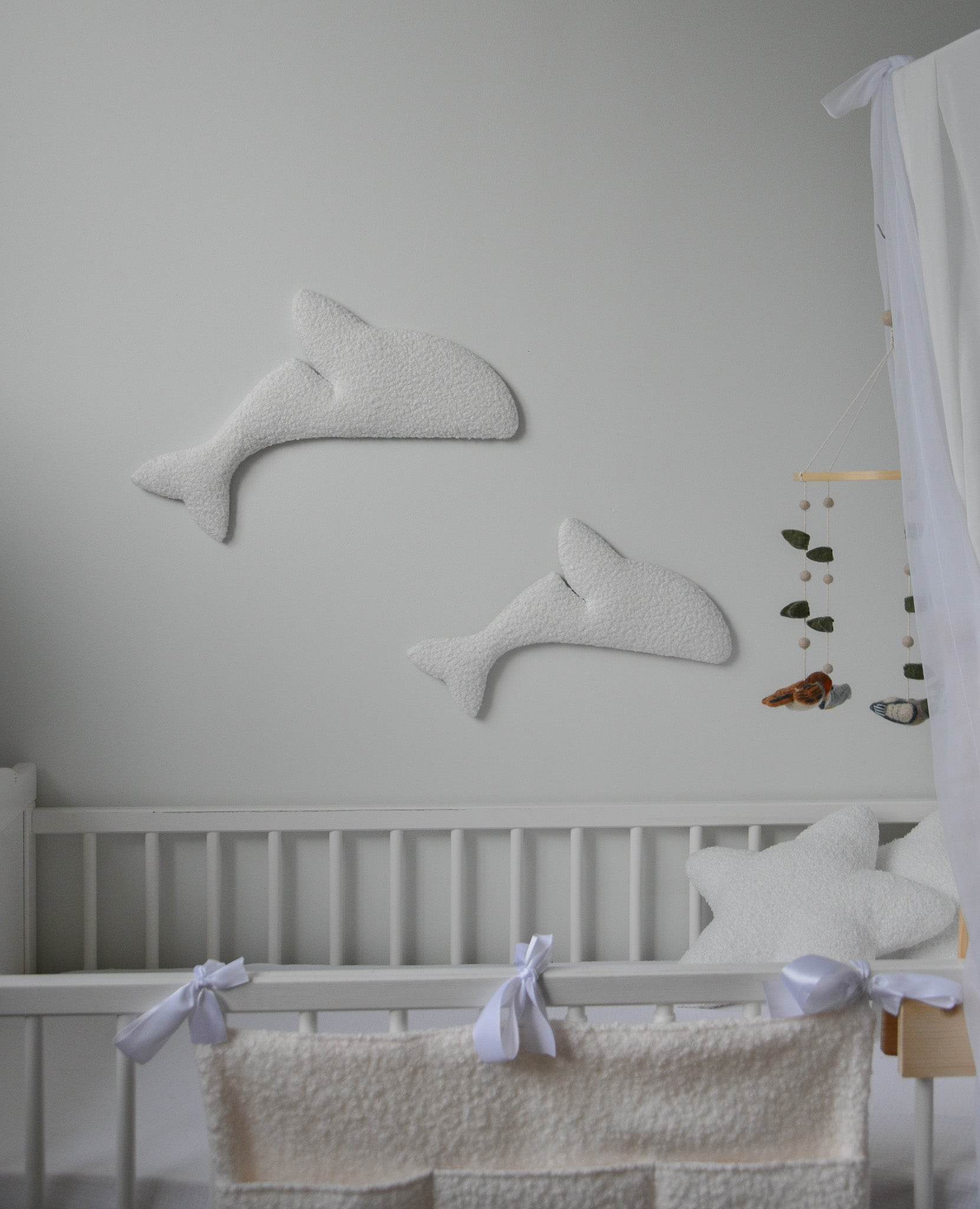 Boucle dolphin wall decor - Minidreams Decor