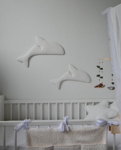 Boucle dolphin wall decor