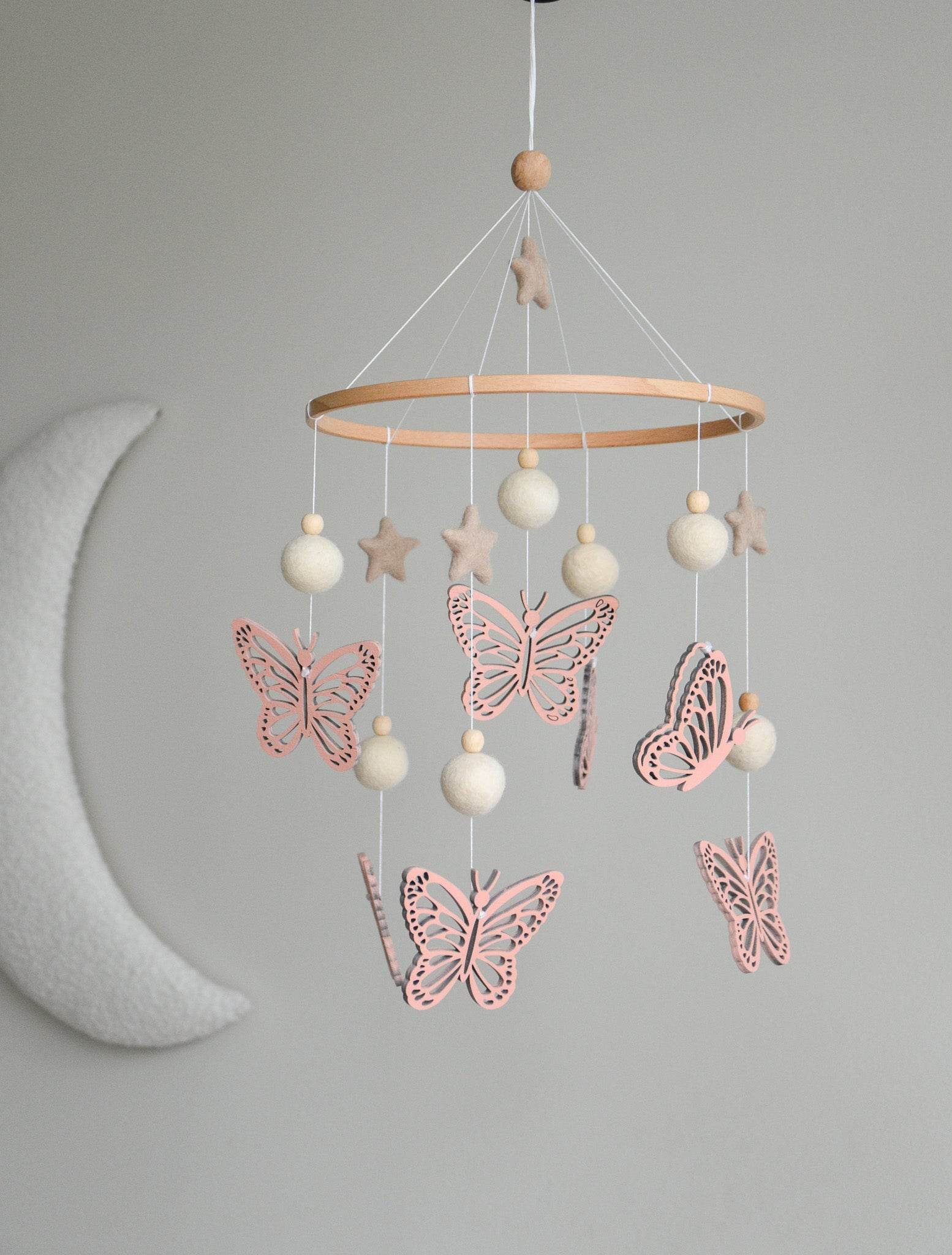 Butterfly nursery baby mobile - Minidreams Decor