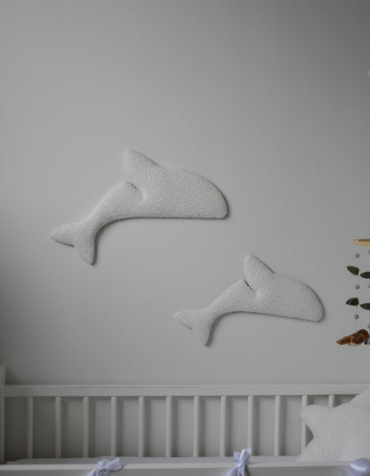 Boucle dolphin wall decor