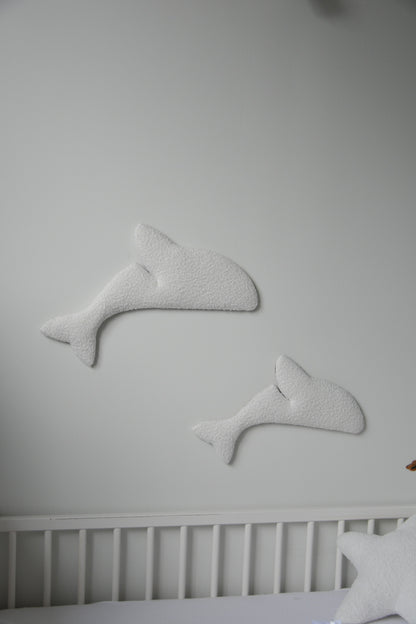 Boucle dolphin wall decor