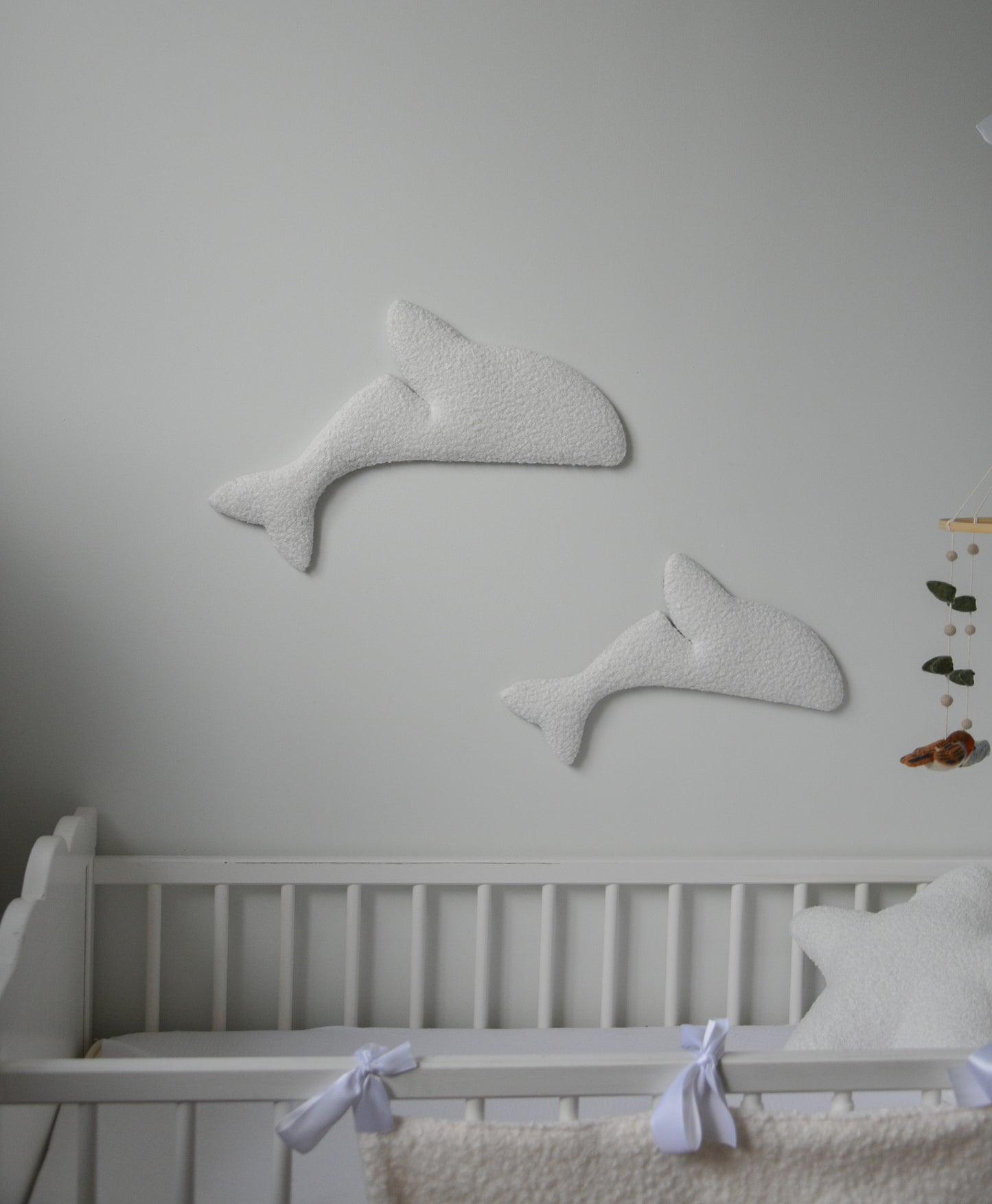 Boucle dolphin wall decor