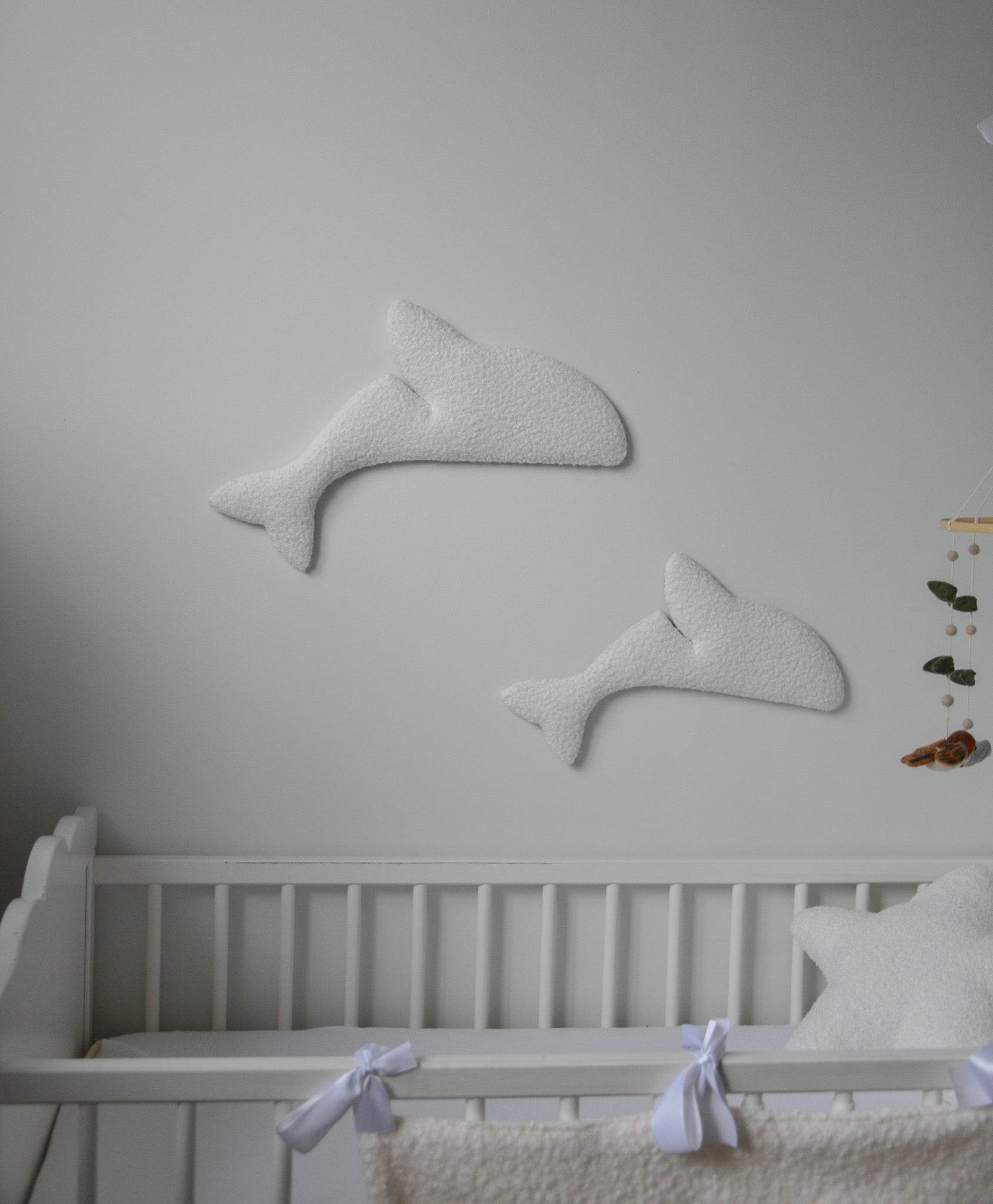Boucle dolphin wall decor - Minidreams Decor