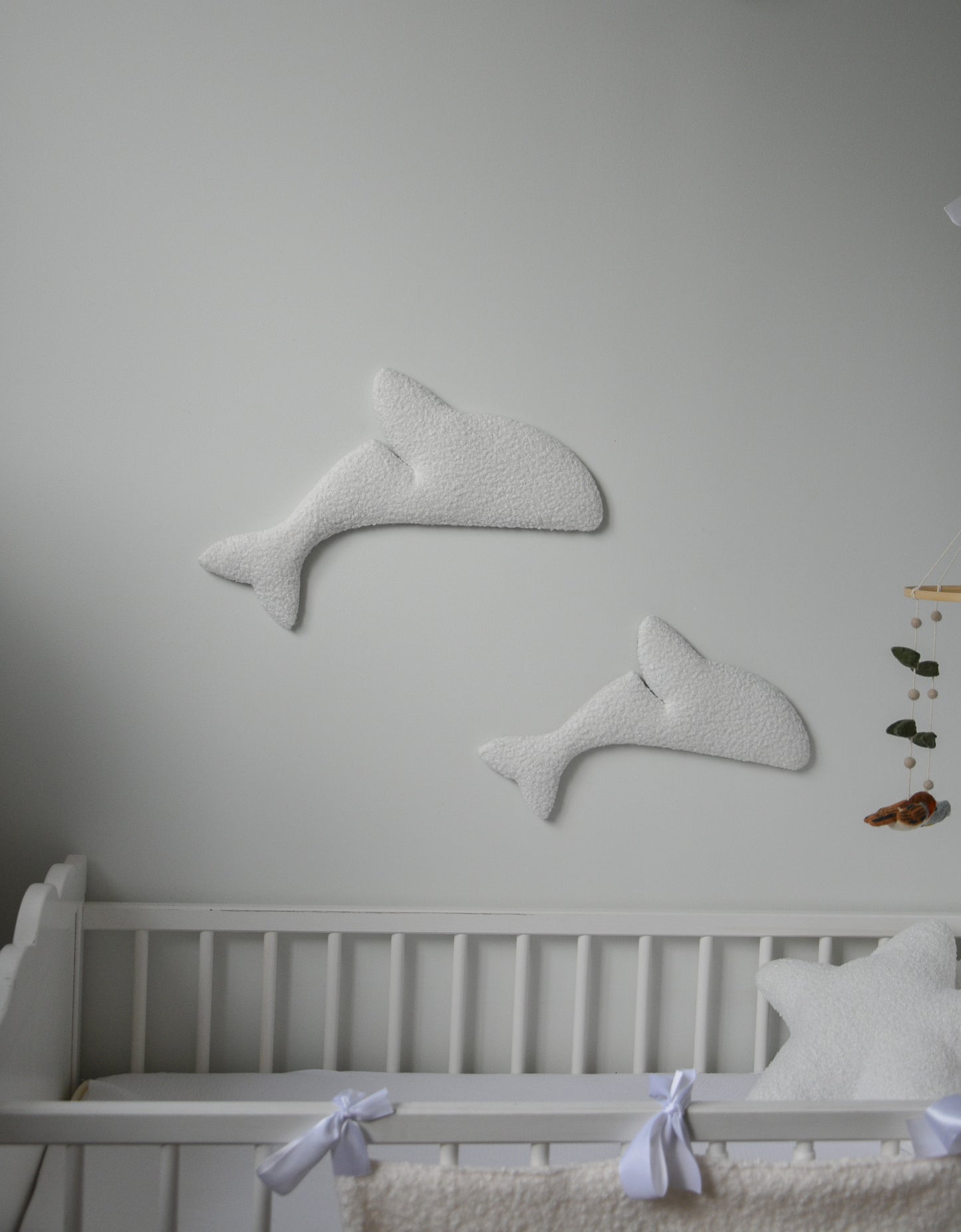 Boucle dolphin wall decor