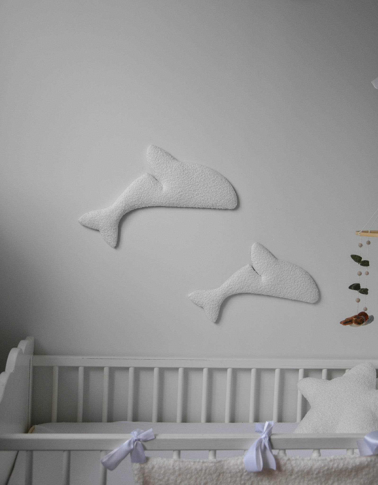 Boucle dolphin wall decor - Minidreams Decor