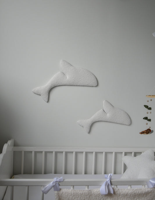 Boucle dolphin wall decor