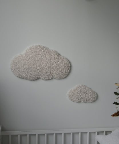 Boucle cloud wall decor