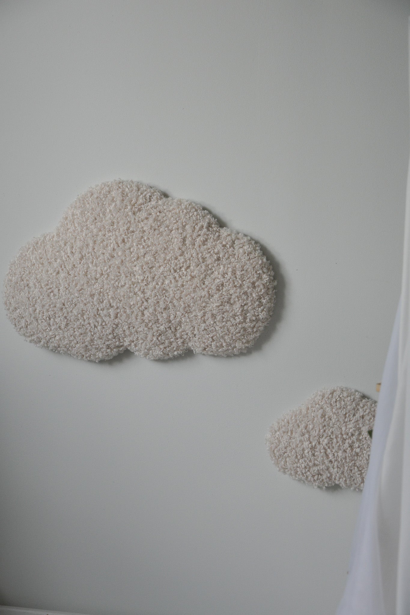 Boucle cloud wall decor