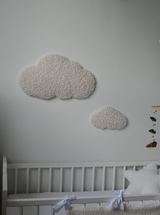 Boucle cloud wall decor