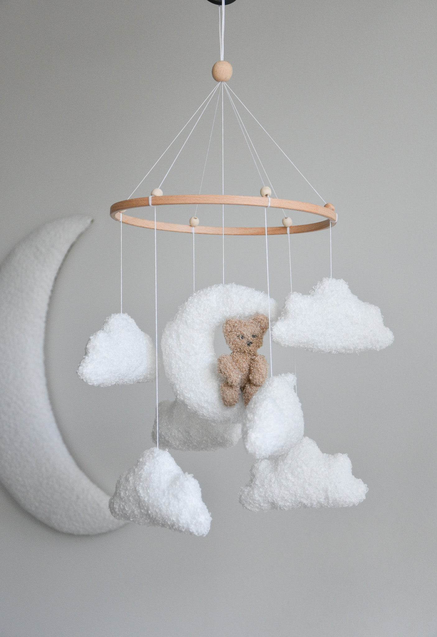 Teddy bear baby mobile - Minidreams Decor