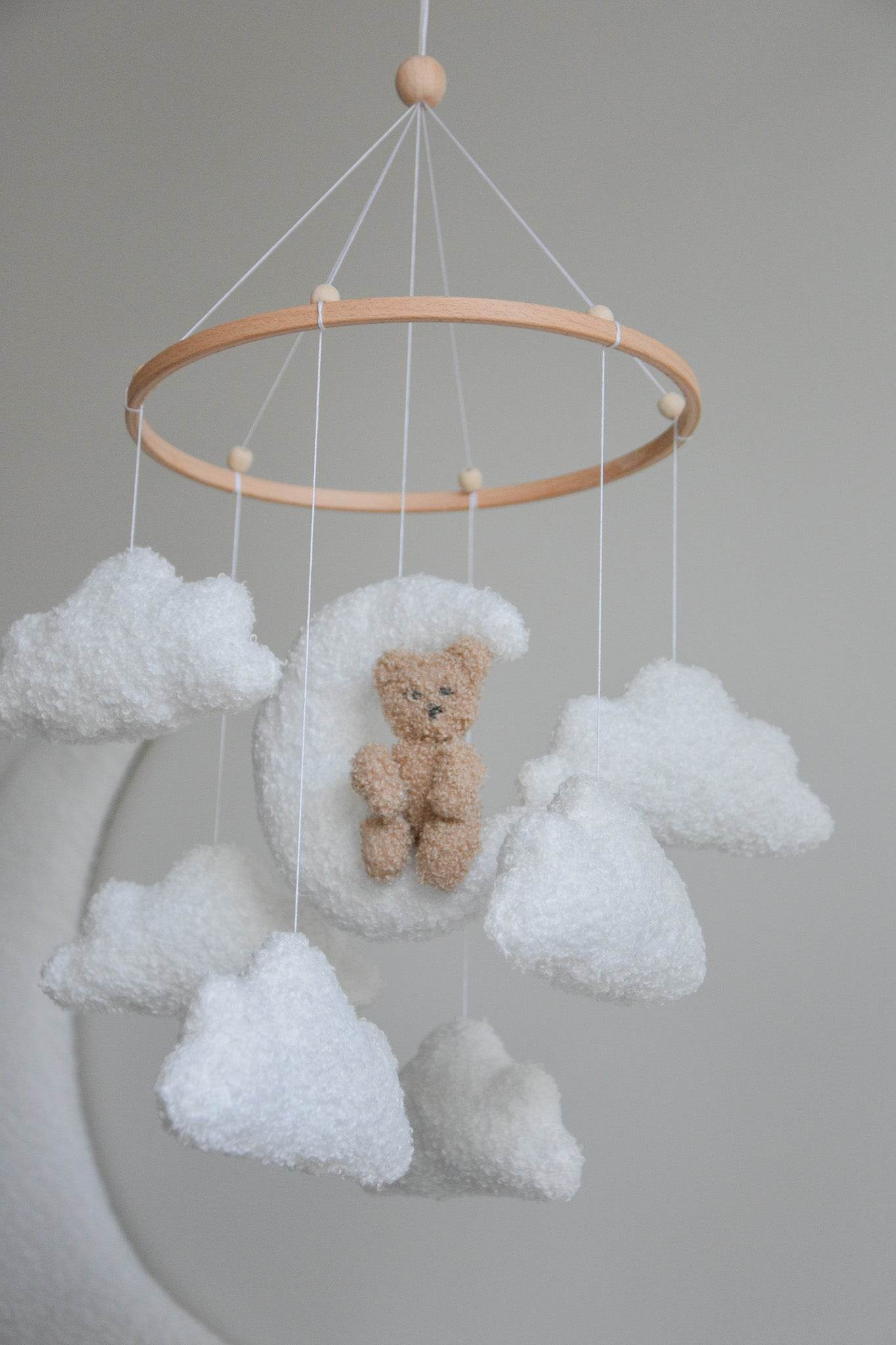 Teddy bear baby mobile - Minidreams Decor