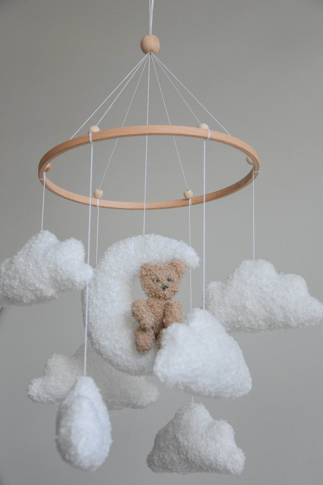 Teddy bear baby mobile - Minidreams Decor
