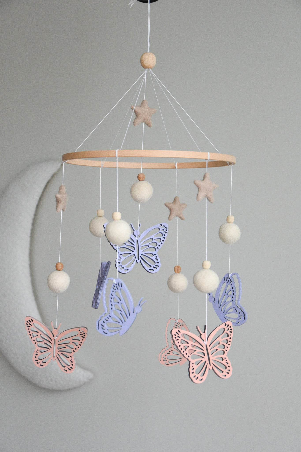 Butterfly nursery baby mobile - Minidreams Decor