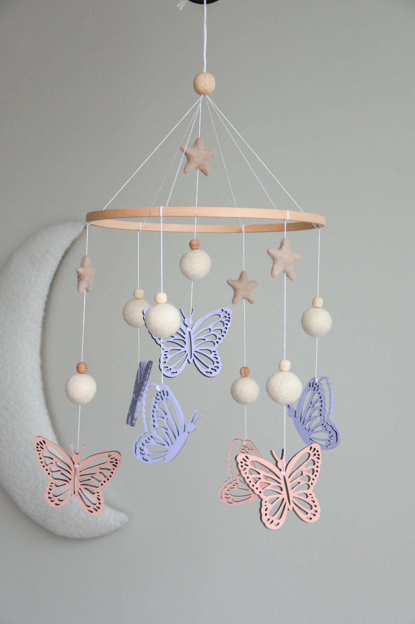 Butterfly nursery baby mobile