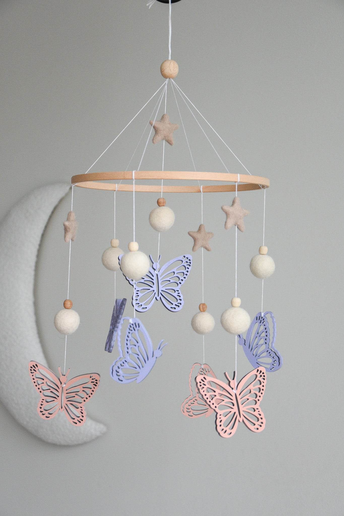Butterfly nursery baby mobile - Minidreams Decor