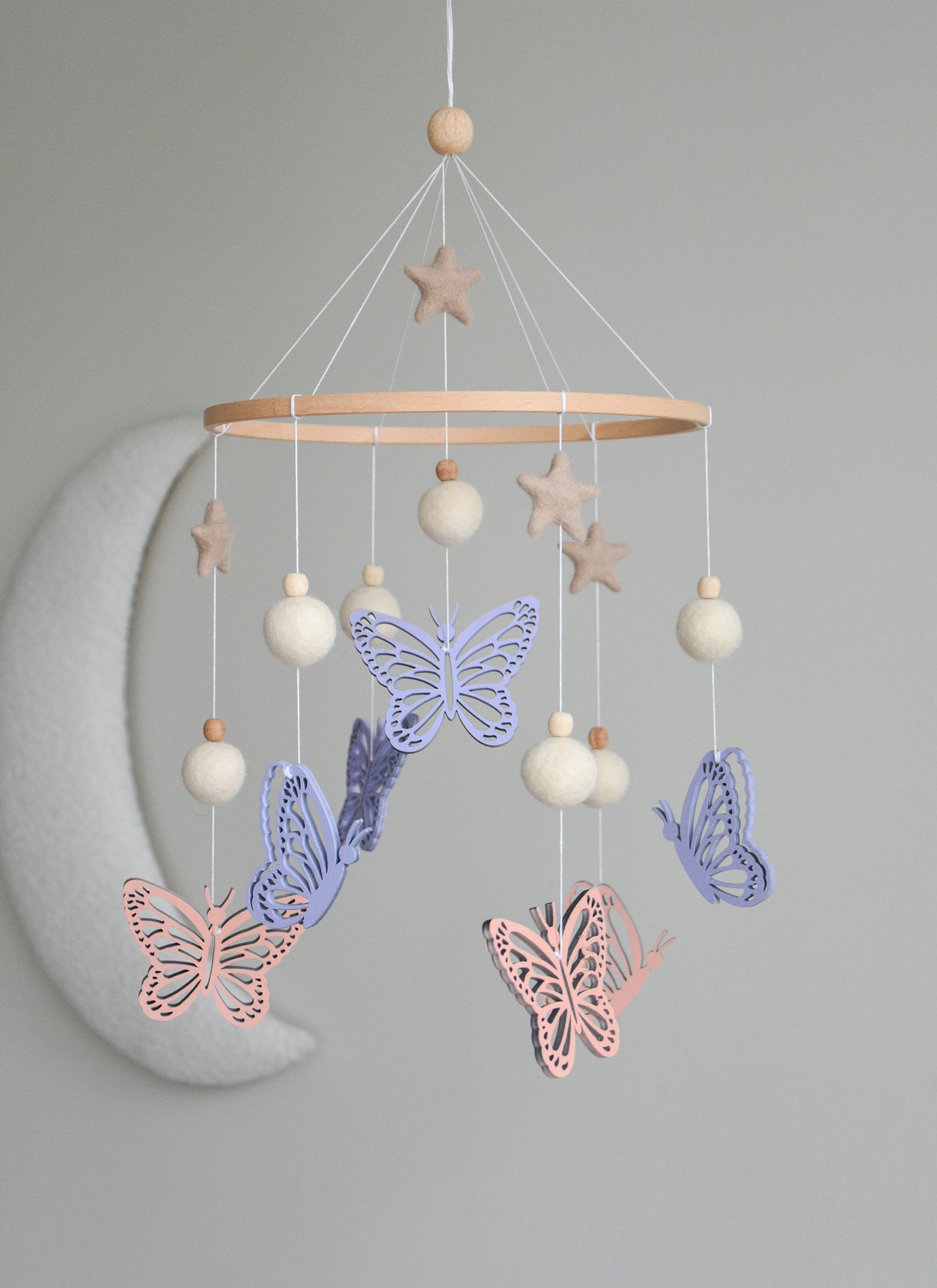 Butterfly nursery baby mobile