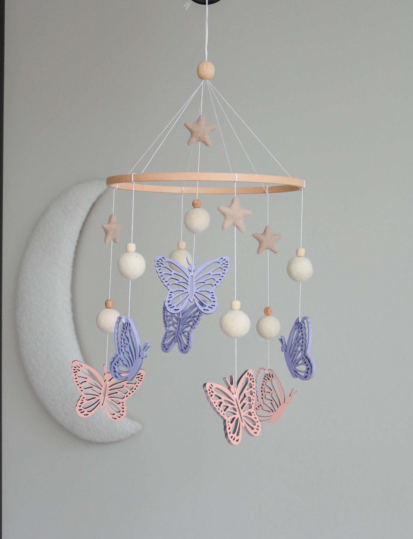 Butterfly nursery baby mobile