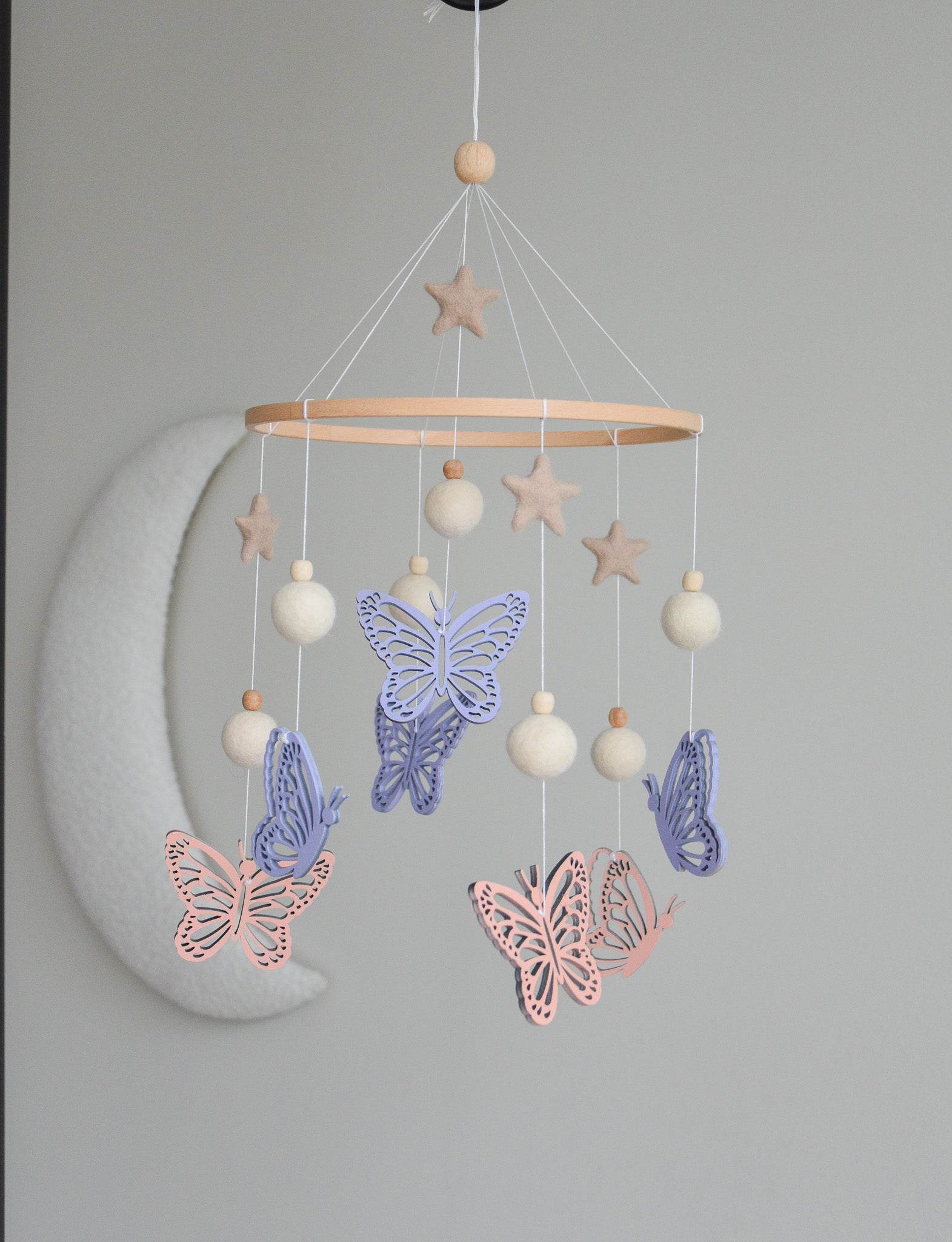 Butterfly nursery baby mobile - Minidreams Decor