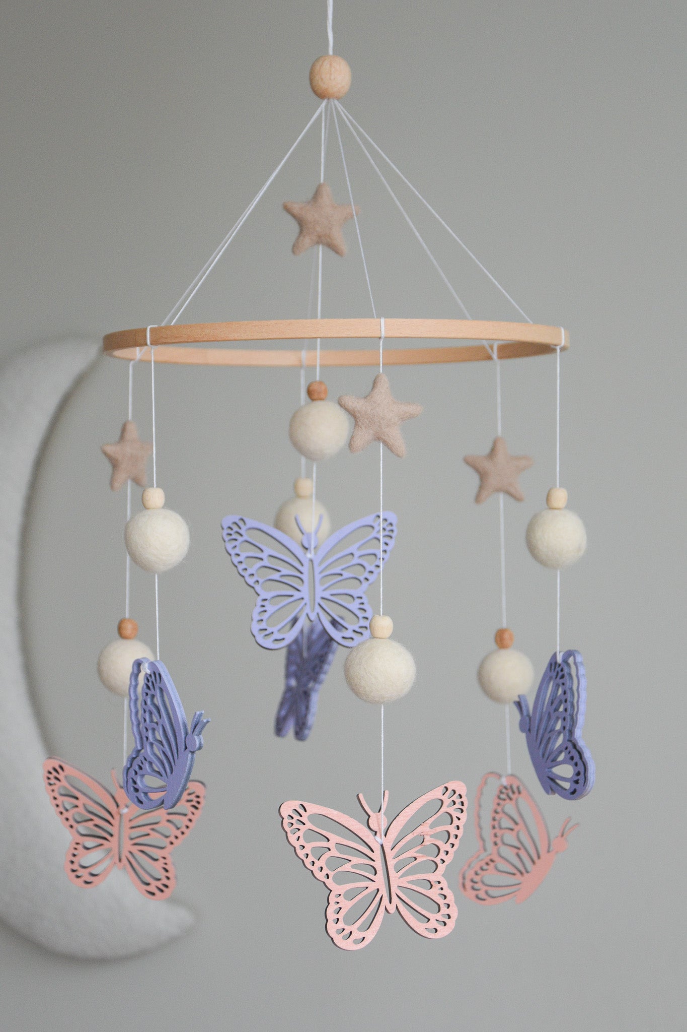 Butterfly nursery baby mobile