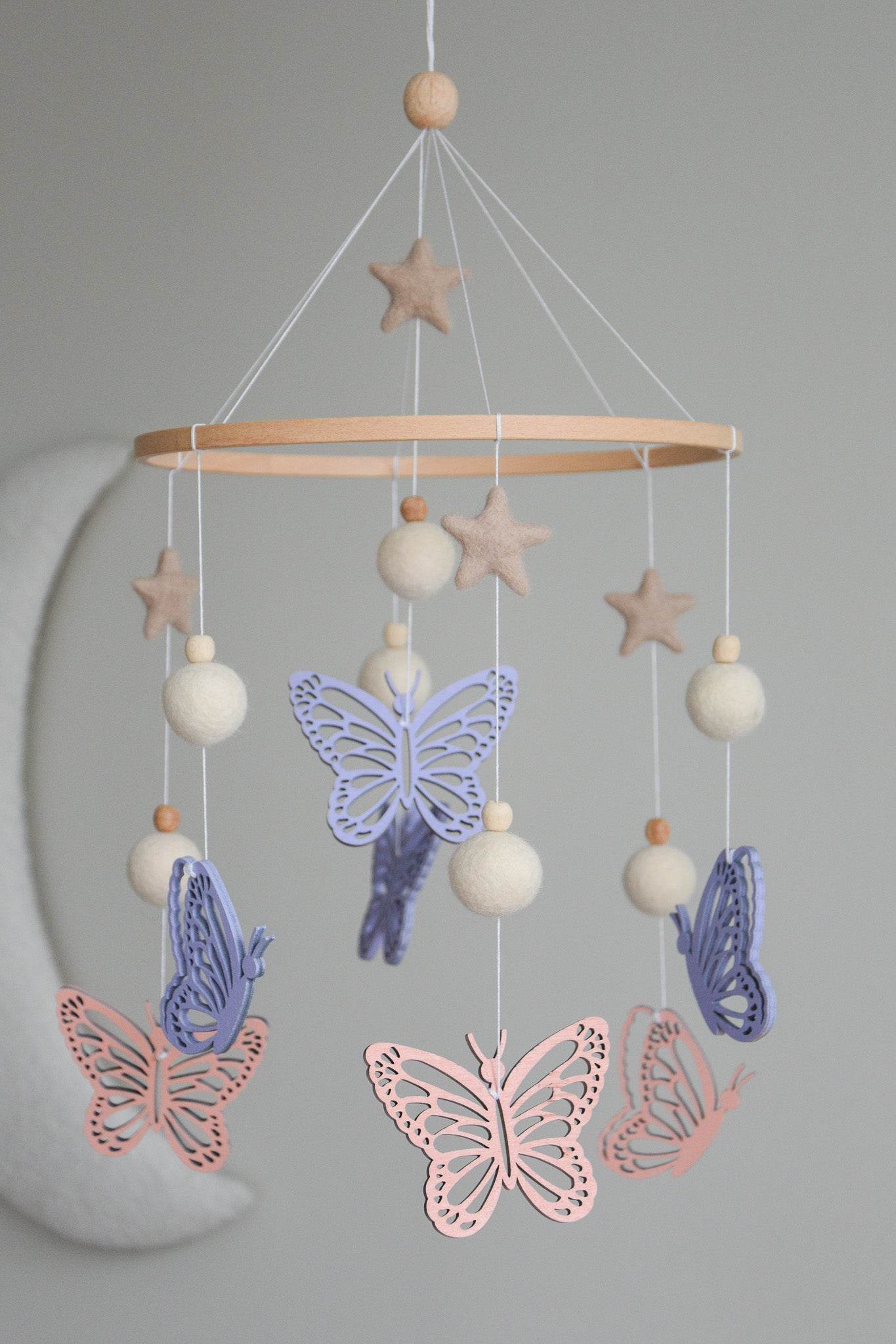 Butterfly nursery baby mobile - Minidreams Decor