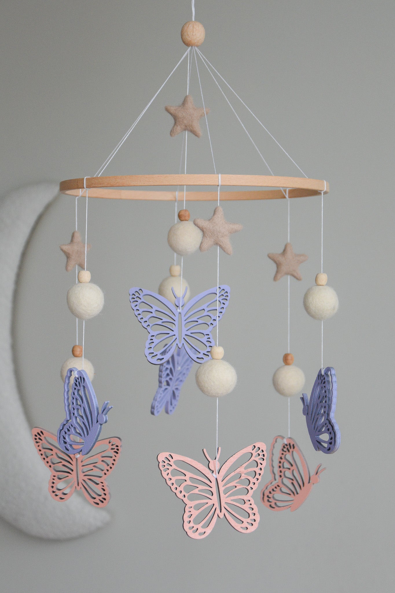 Butterfly nursery baby mobile