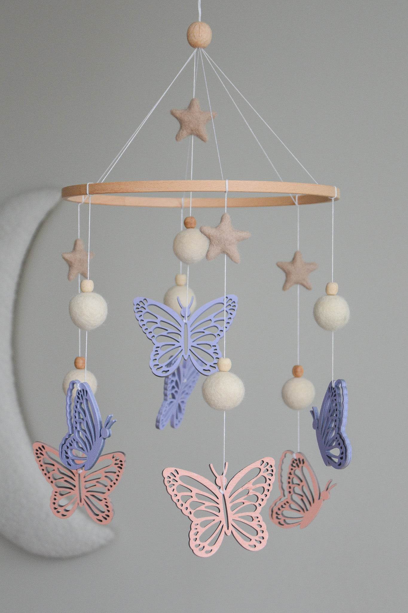 Butterfly nursery baby mobile - Minidreams Decor