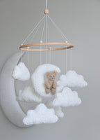 Teddy bear baby mobile - Minidreams Decor