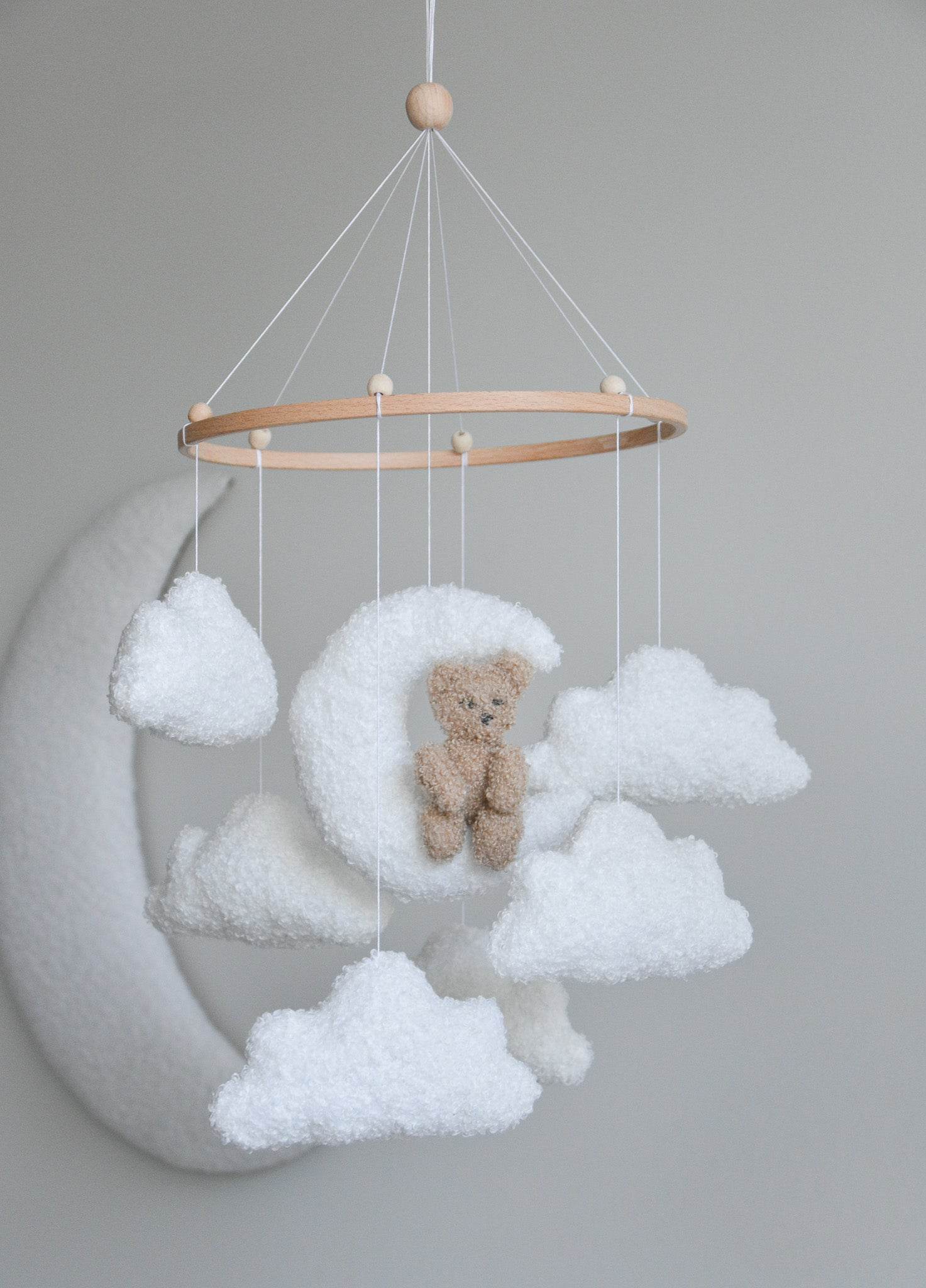 Teddy bear baby mobile - Minidreams Decor