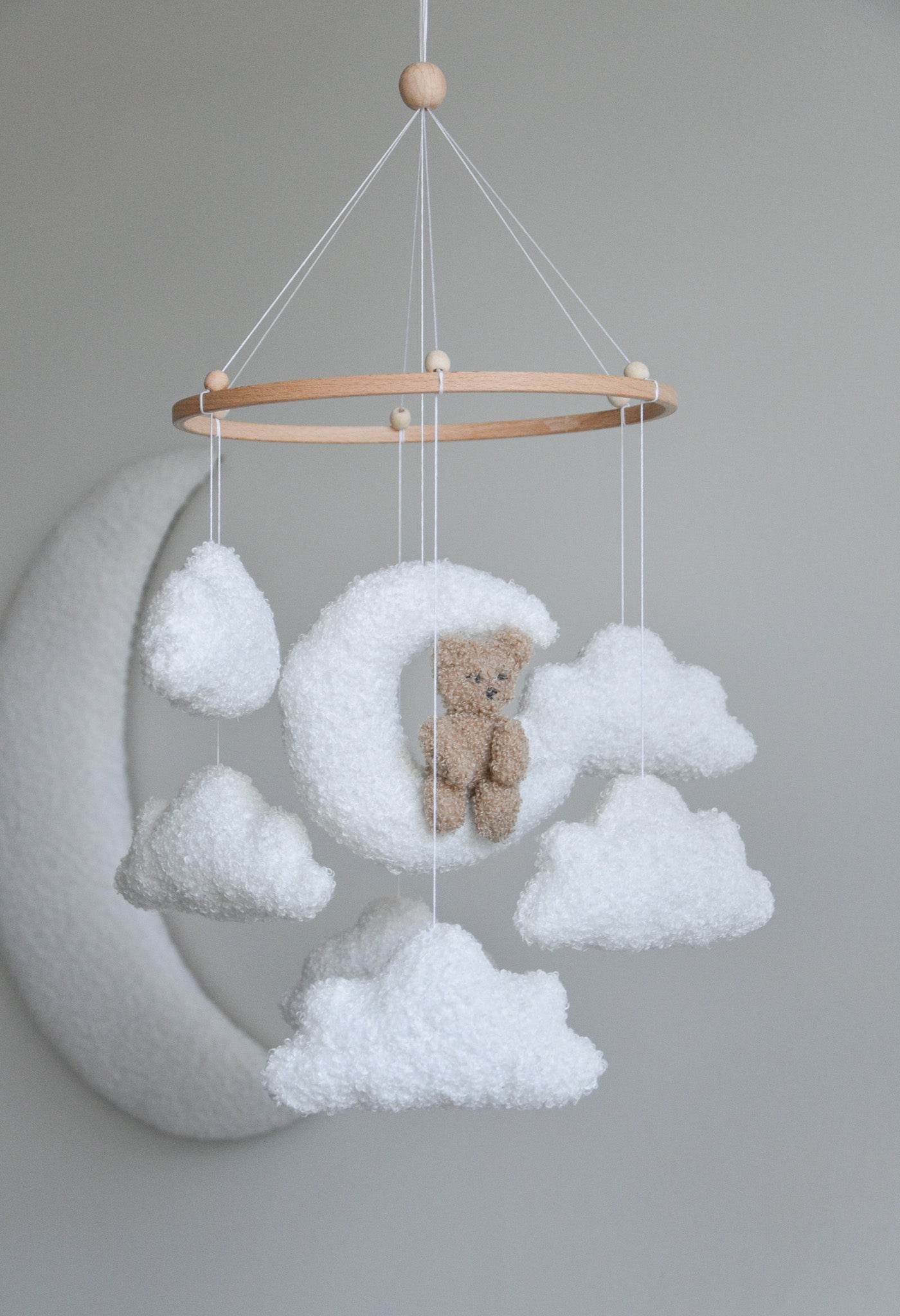 Teddy bear baby mobile - Minidreams Decor