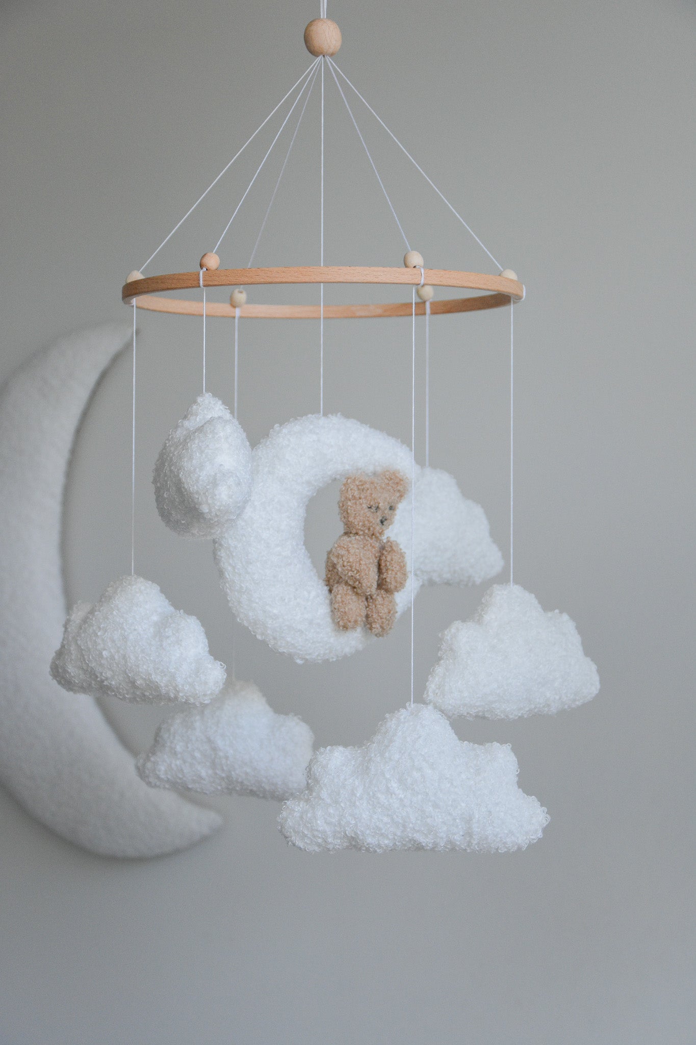 Teddy bear baby mobile