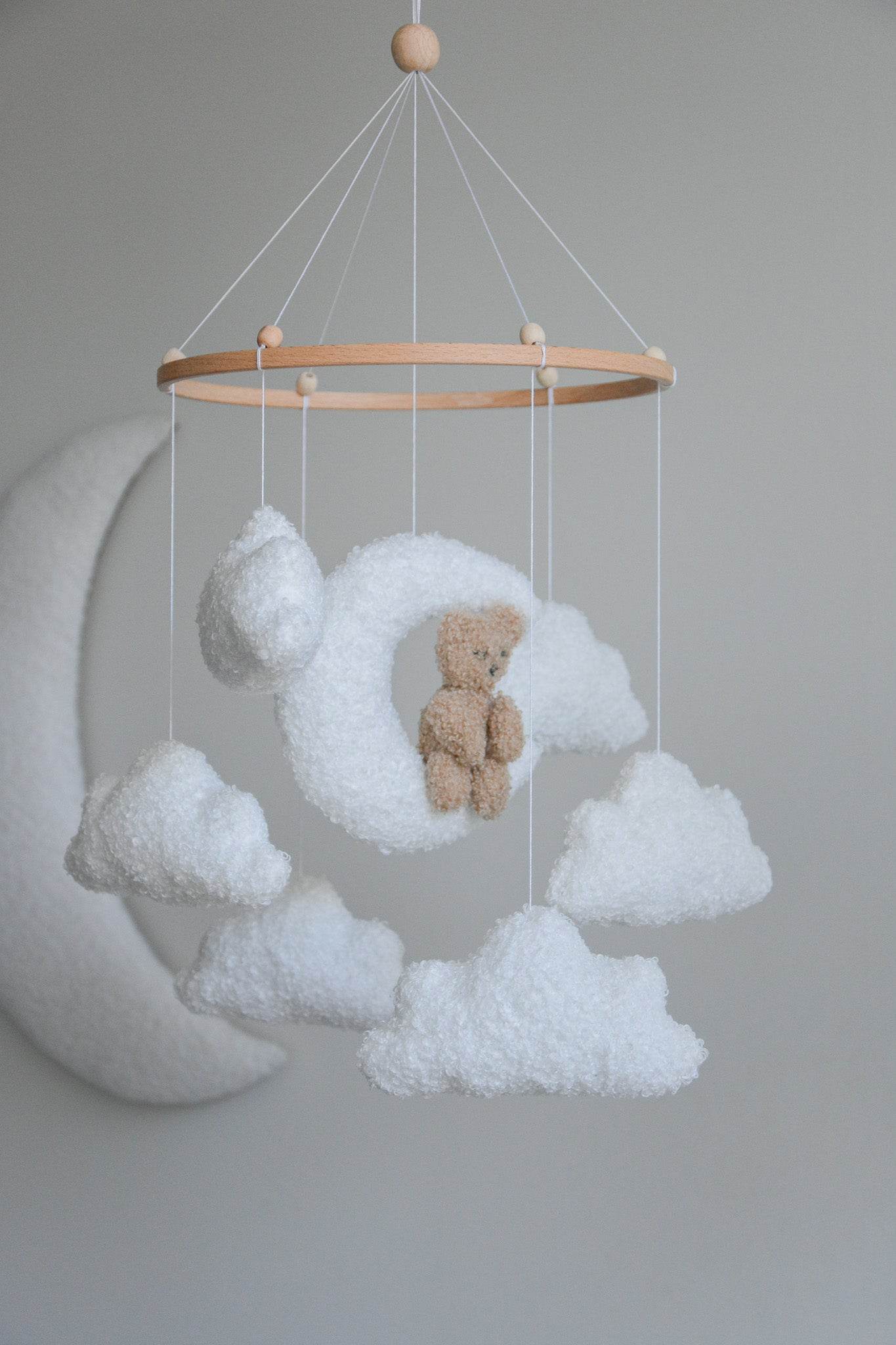 Teddy bear baby mobile - Minidreams Decor