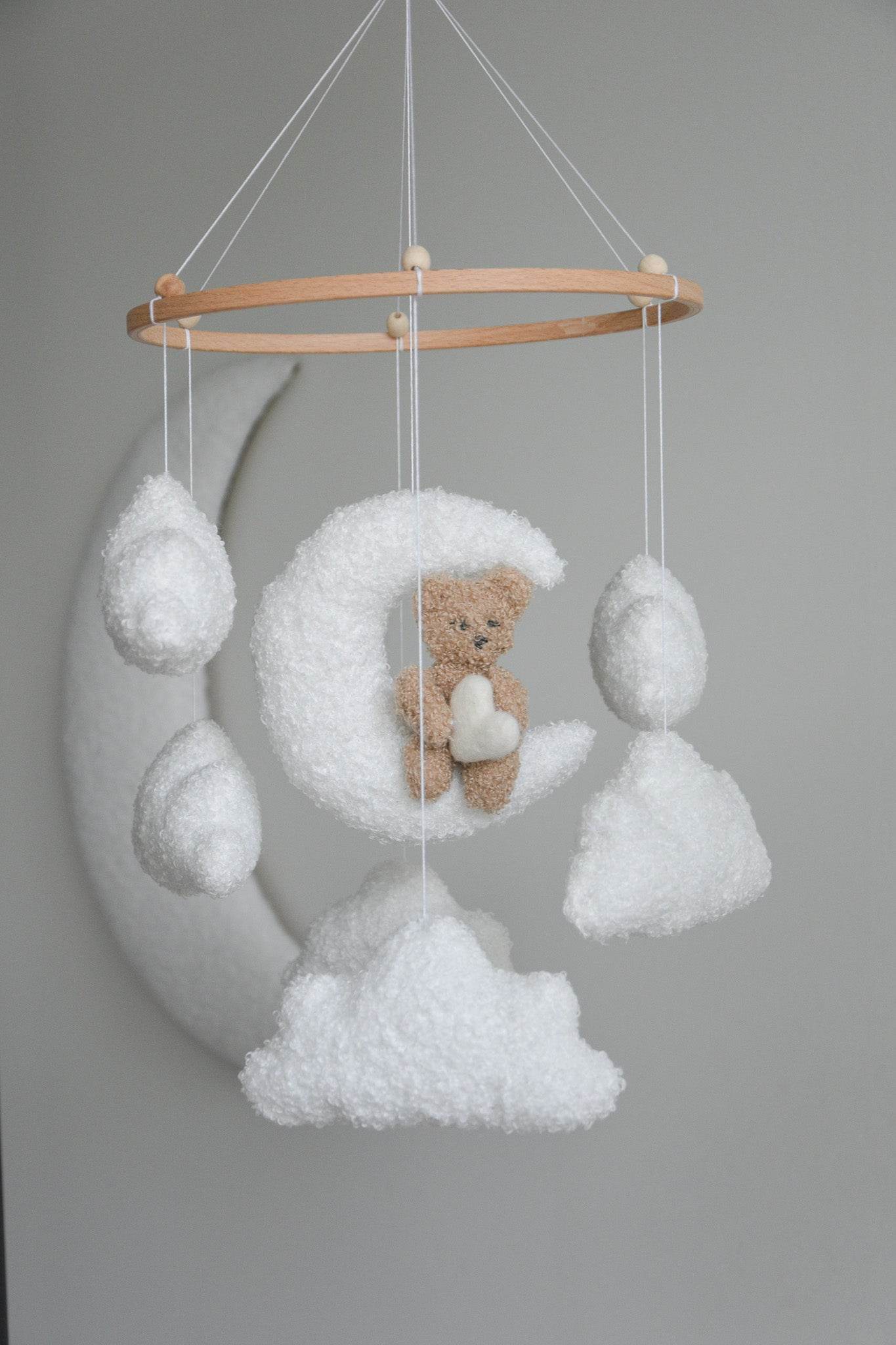 Teddy bear baby mobile - Minidreams Decor