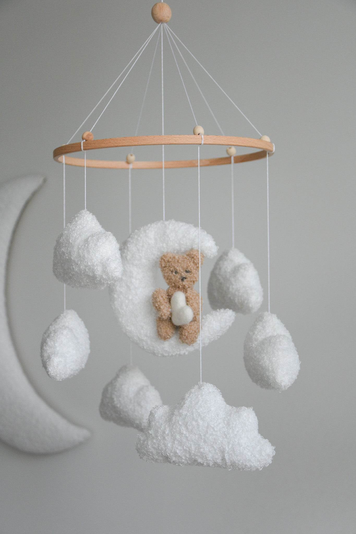 Teddy bear baby mobile - Minidreams Decor