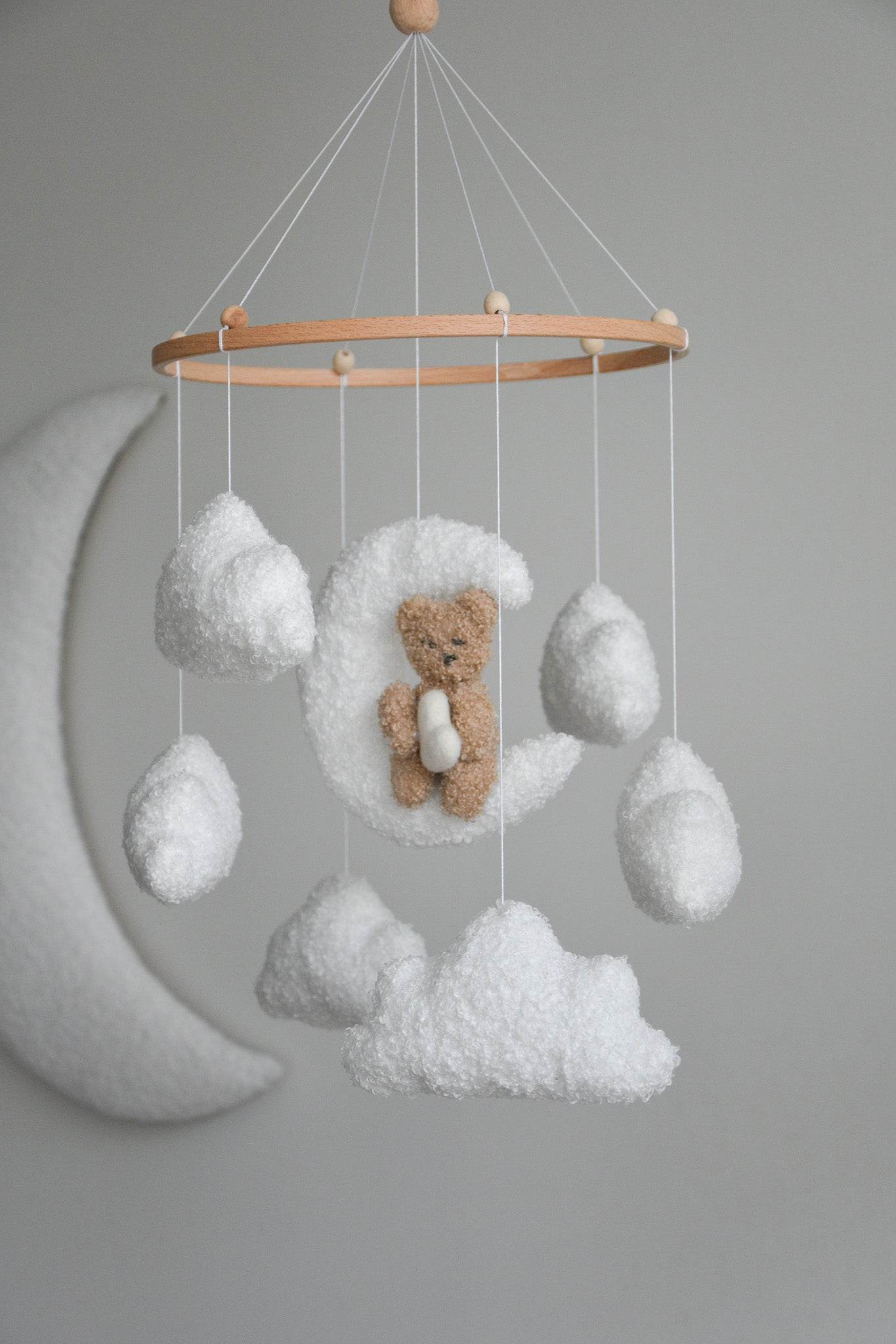Teddy bear baby mobile - Minidreams Decor