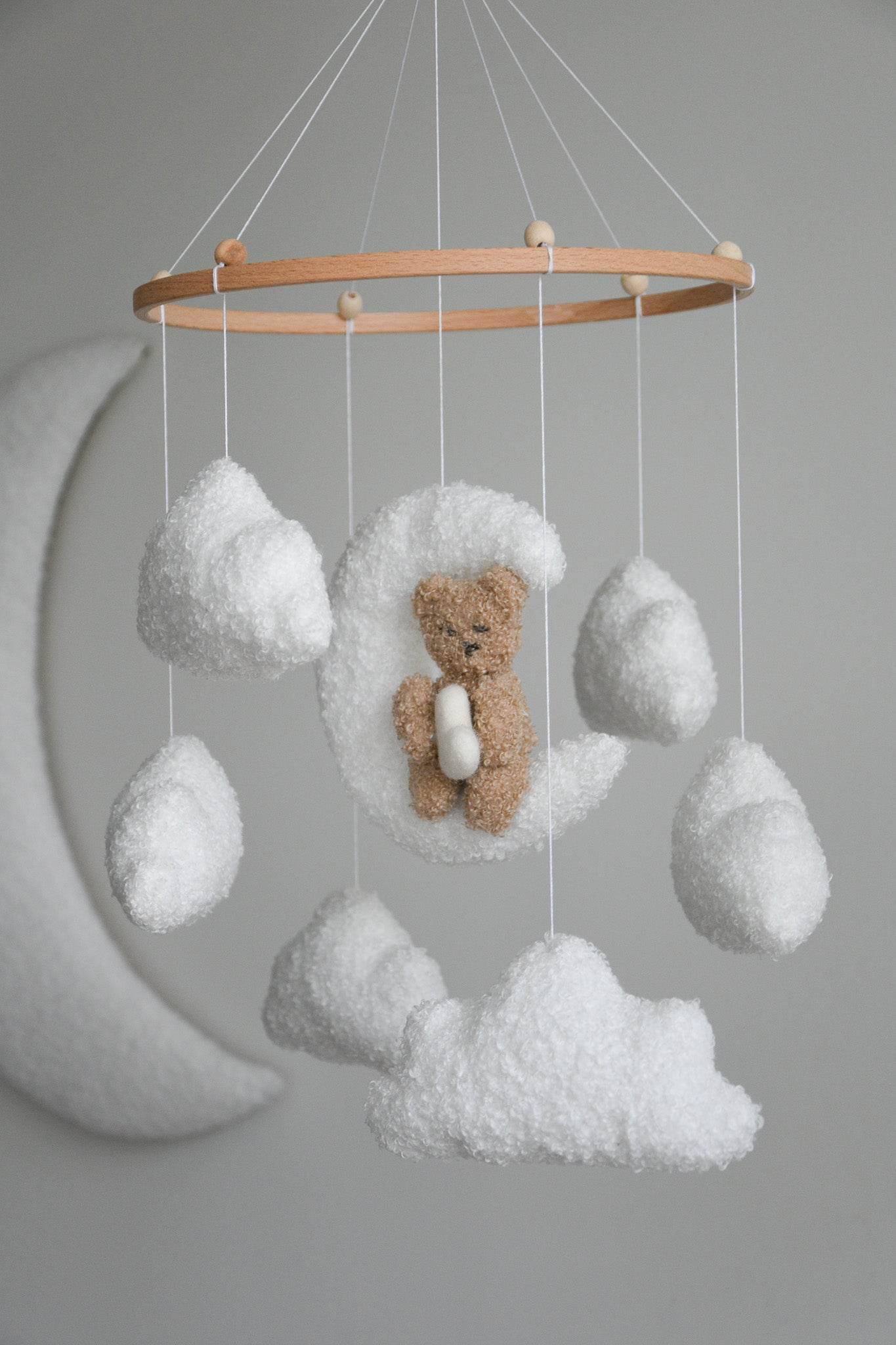 Teddy bear baby mobile - Minidreams Decor