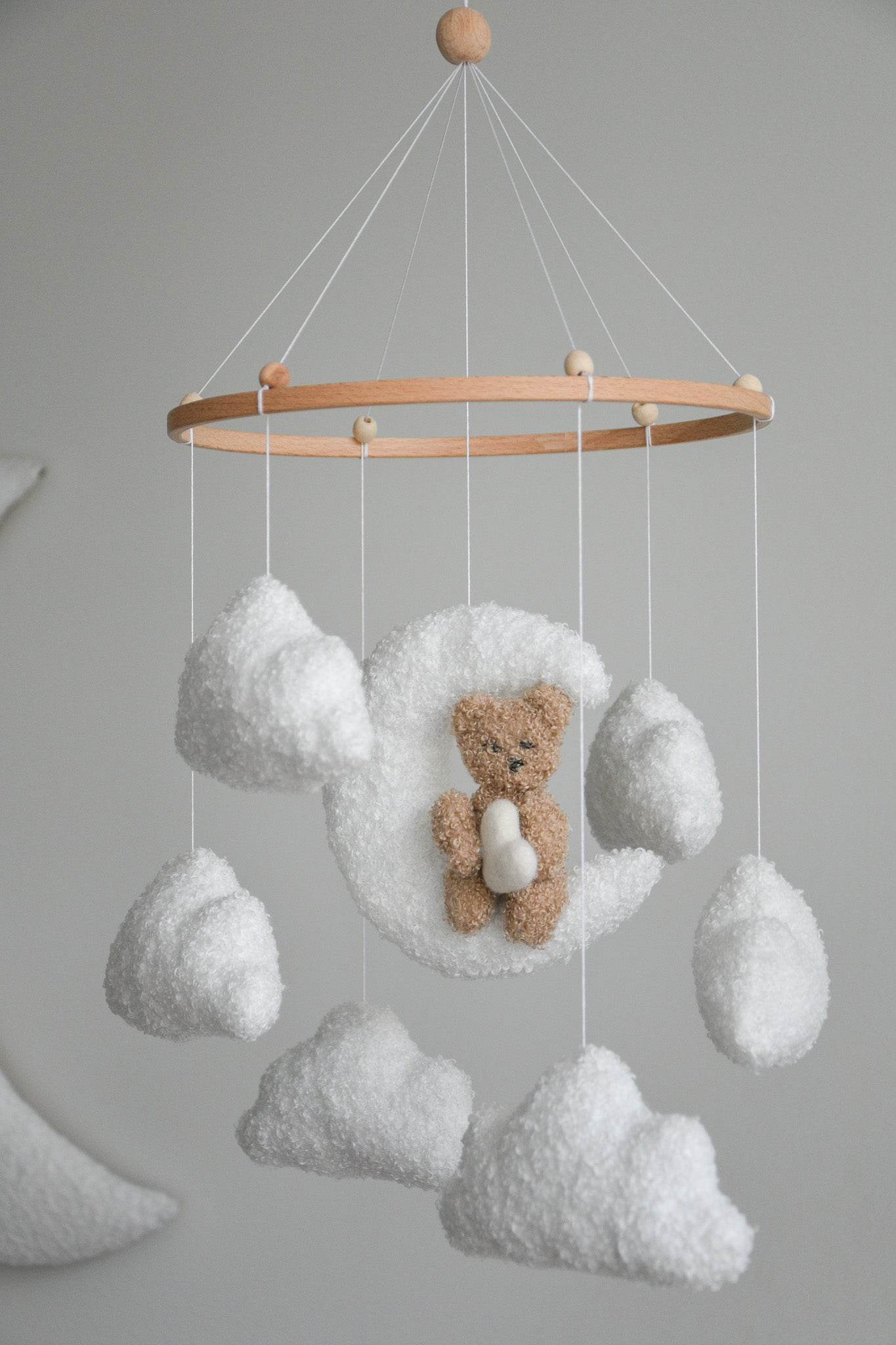 Teddy bear baby mobile - Minidreams Decor