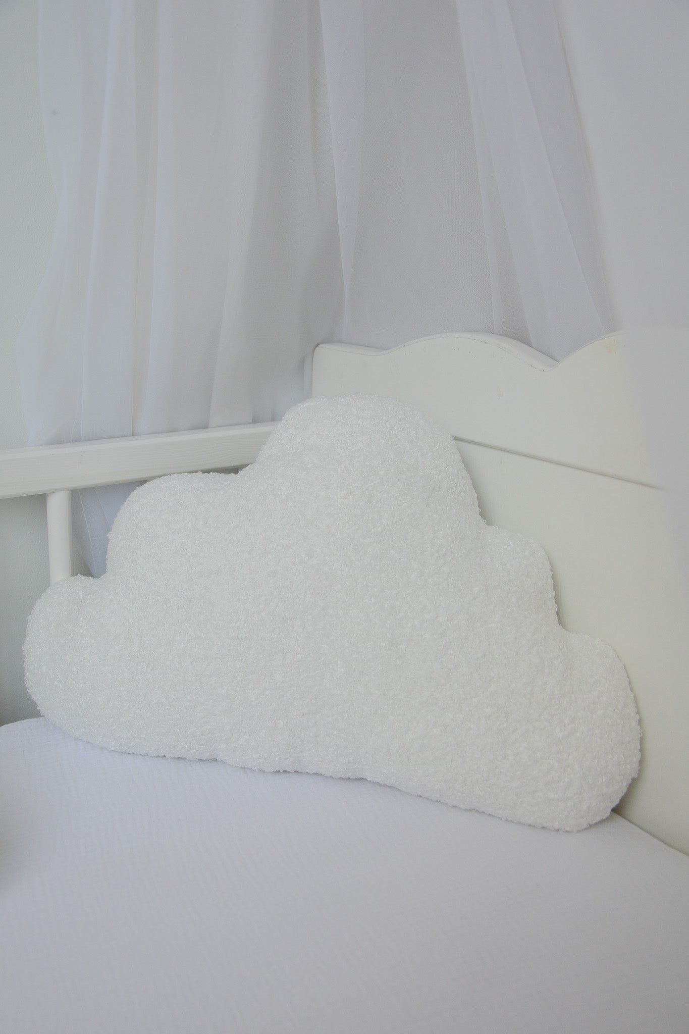 Boucle cloud pillows