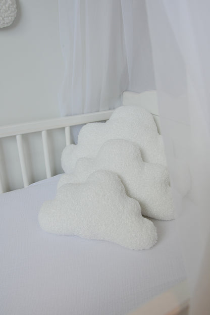 Boucle cloud pillows